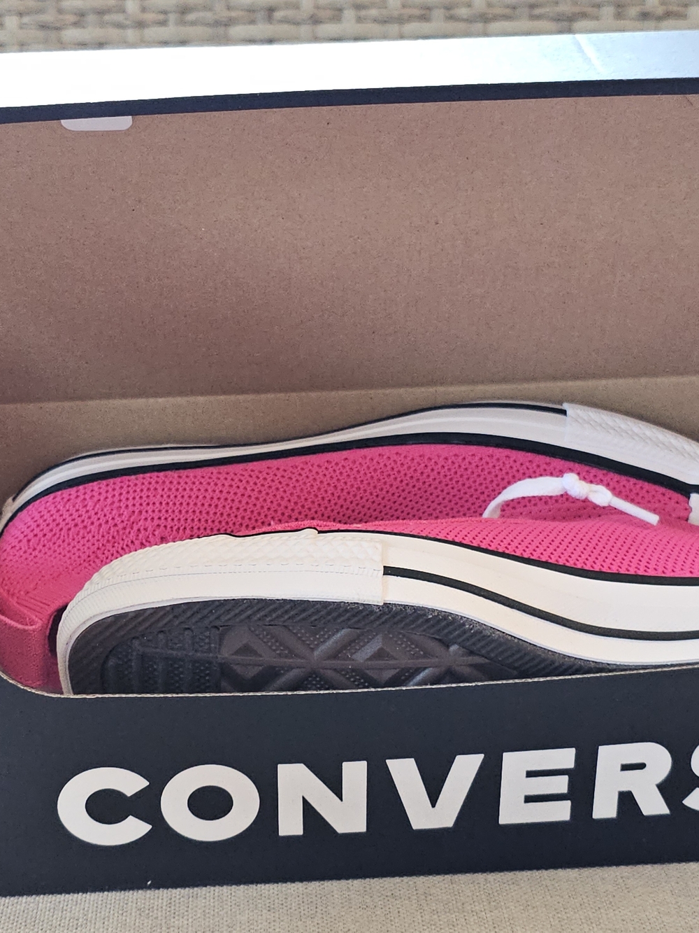 Converse Womens Low Top Slip On Sneakers - Hot Pink - Picture 6 of 6